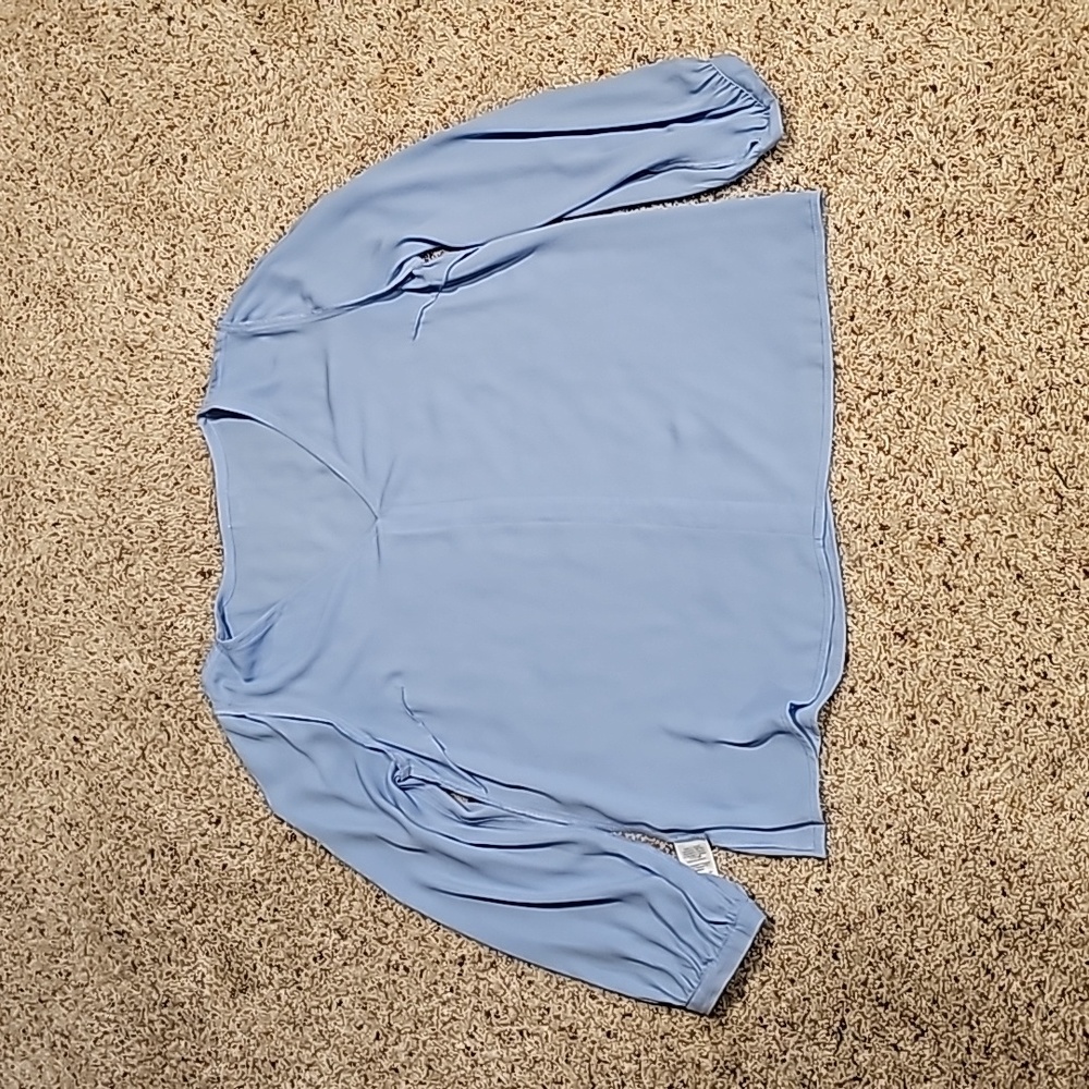 J. Crew blue blouse sz M - Picture 10 of 11